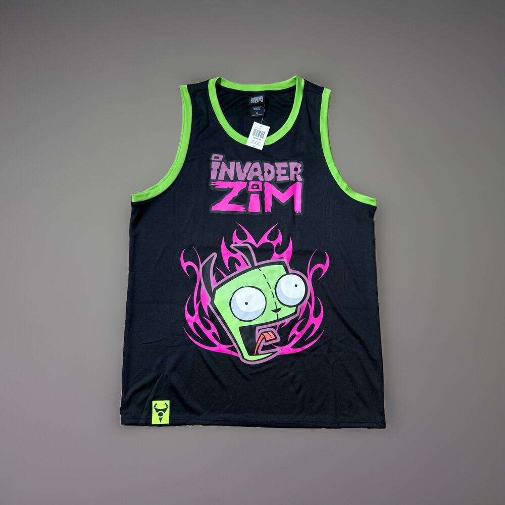 Invader Zim Gir Basketball Jersey Tank 2-Sided Size LARGE New